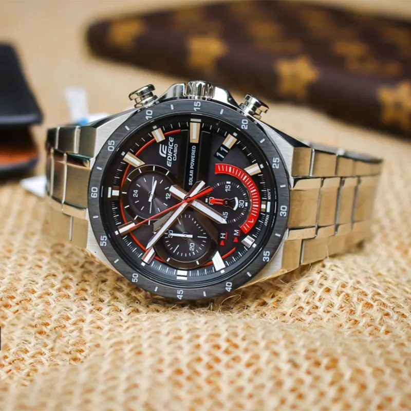 Casio Edifice Solar Powered Analog Men's Watch- EQS-920DB-1AV